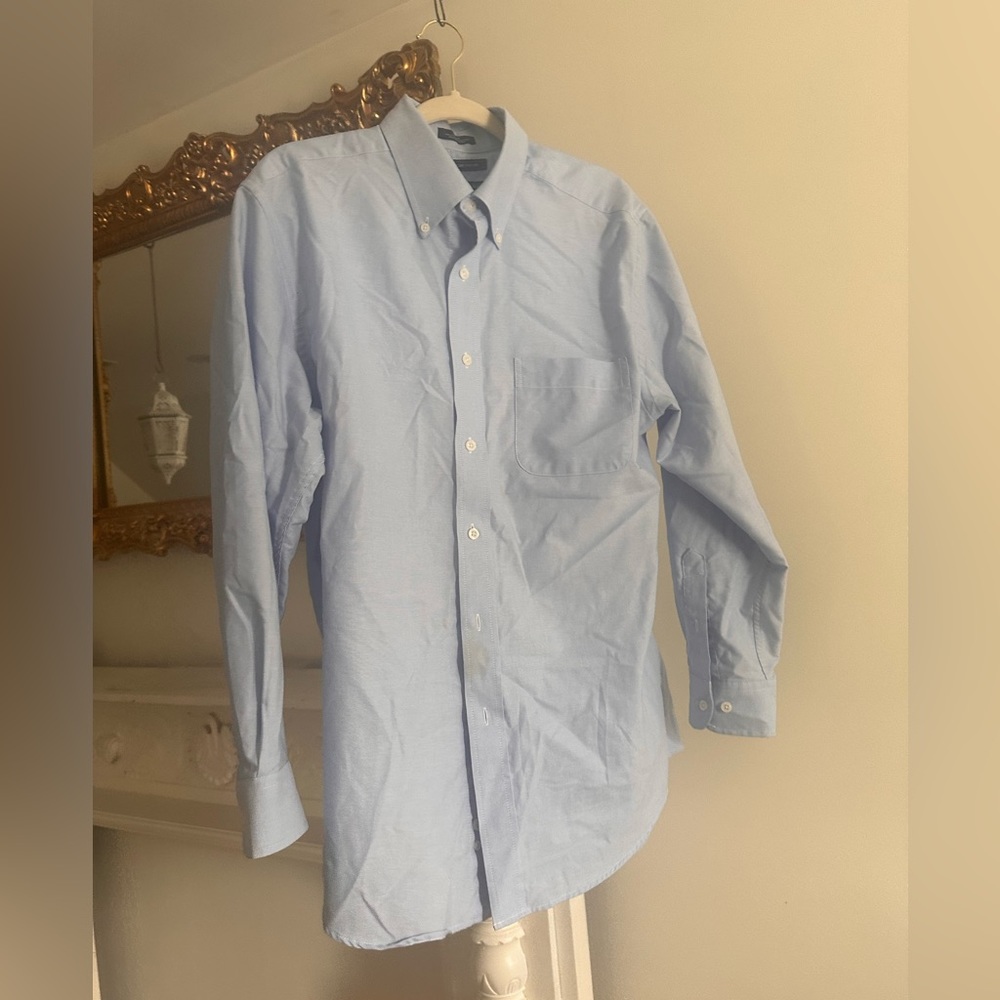 Saddlebred Dusty Blue Button Down